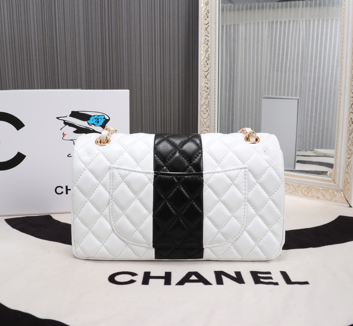 Chanel 2021 CF Two-Tone Flap Bag