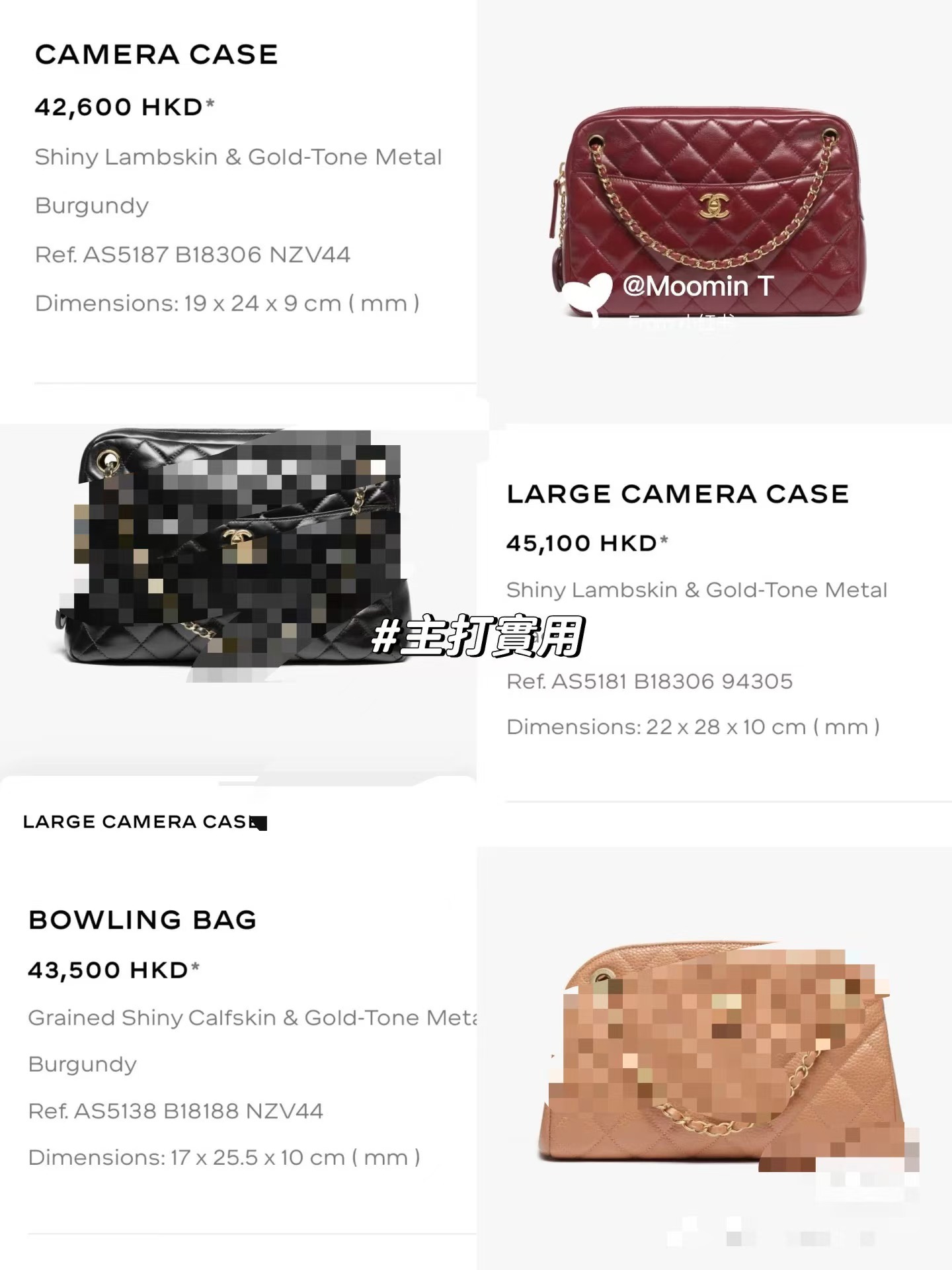 OHANEL Gold Coin Microbadge Camera Bag