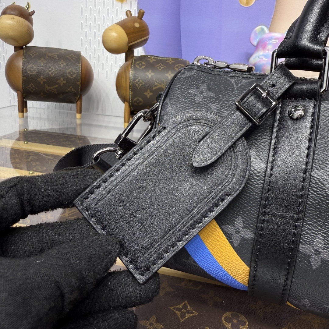 Louis Vuitton Keepall Bandoulière 25 – M01942 Monogram Ink Edition 🖤