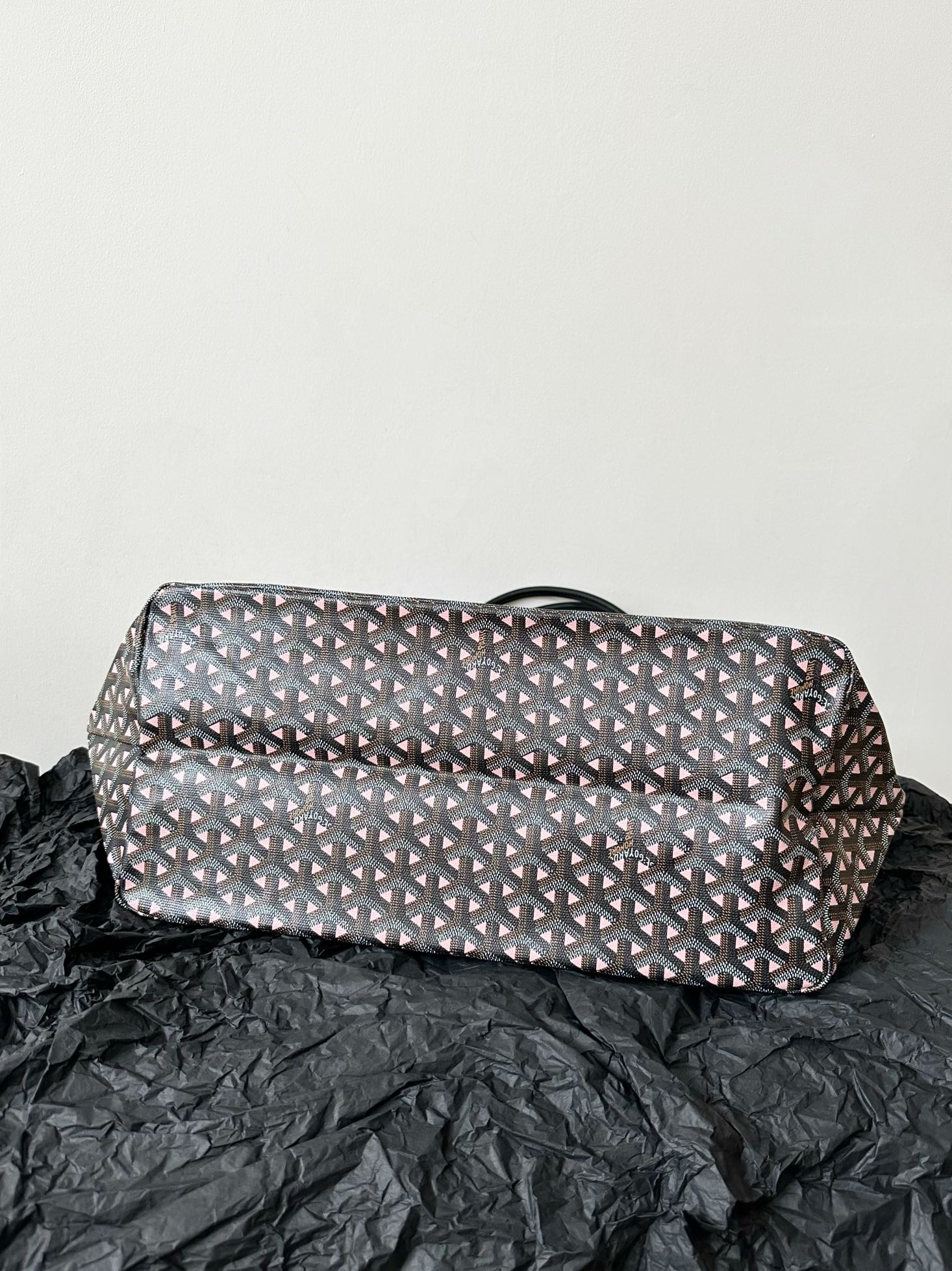 Goyard Pre-Loved Tote in Black & Pink