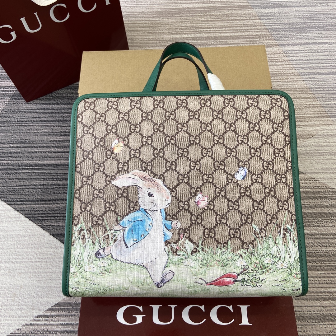 Gucci Kids Floral Print Tote Bag