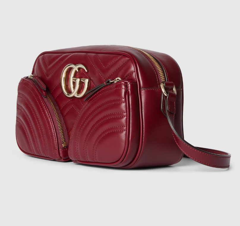GG MARMONT SMALL SHOULDER BAG-Red-798715