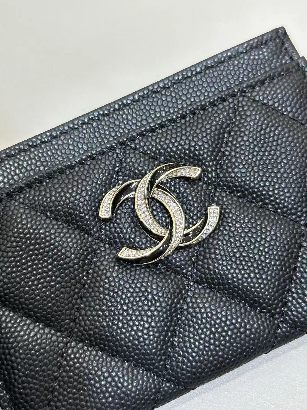 Chanel 23S new ultra-thin card case-black