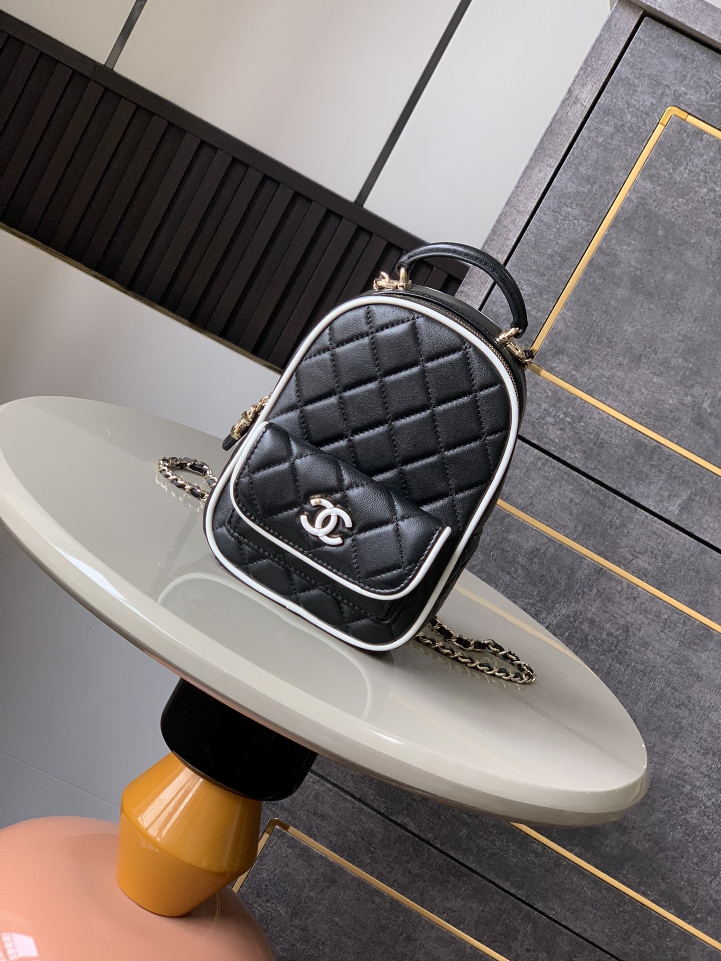 Chanel-Black- mini backpack