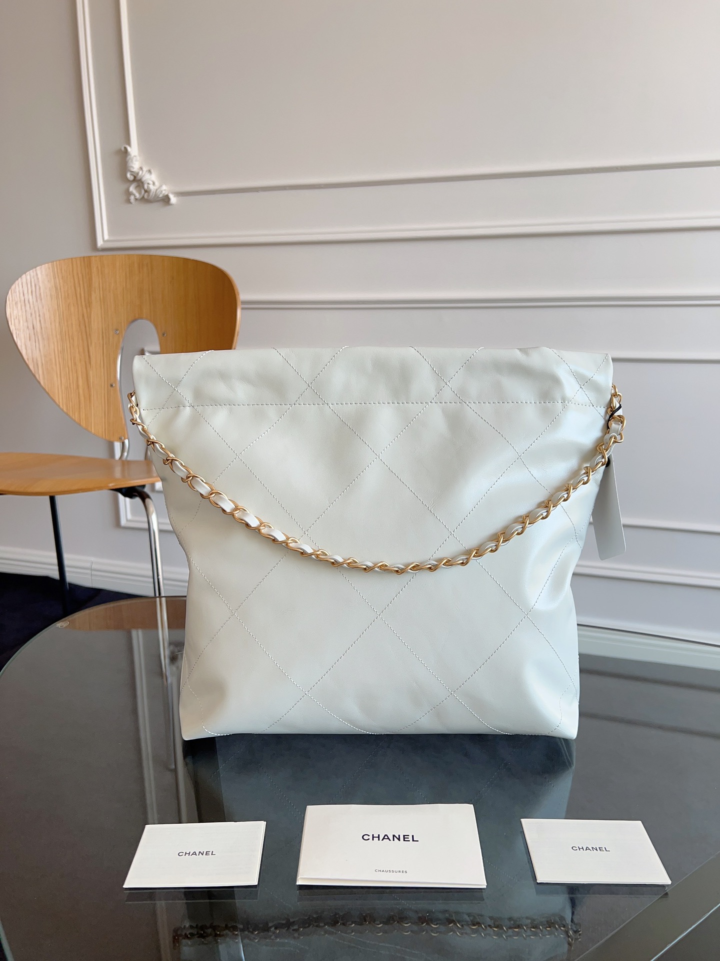 Chanel 22 Bag -White