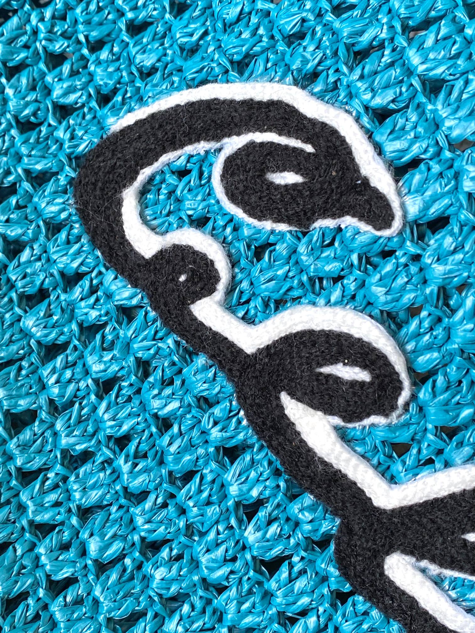 CELINE LARGE HOBO PANIER IN RAFFIA