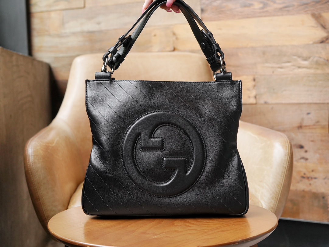 GUCCI BLONDIE SMALL TOTE BAG-Black-751518