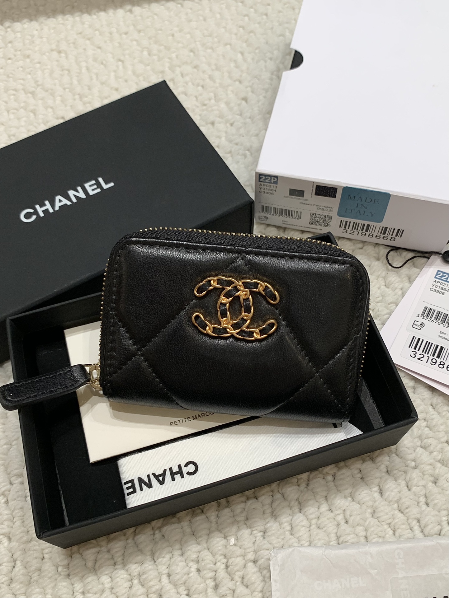 Chanel-sachet bag/Coin purse sheepskin