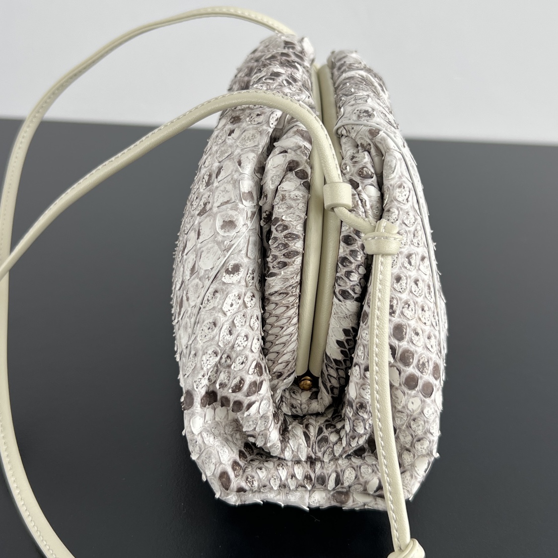 Bv Cloud Bag-python leather