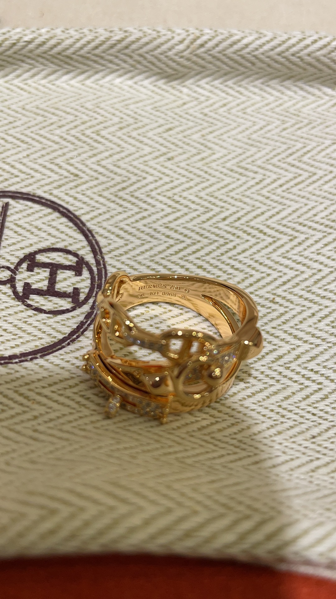 Hermès Rose Gold 3-in-1 Ring