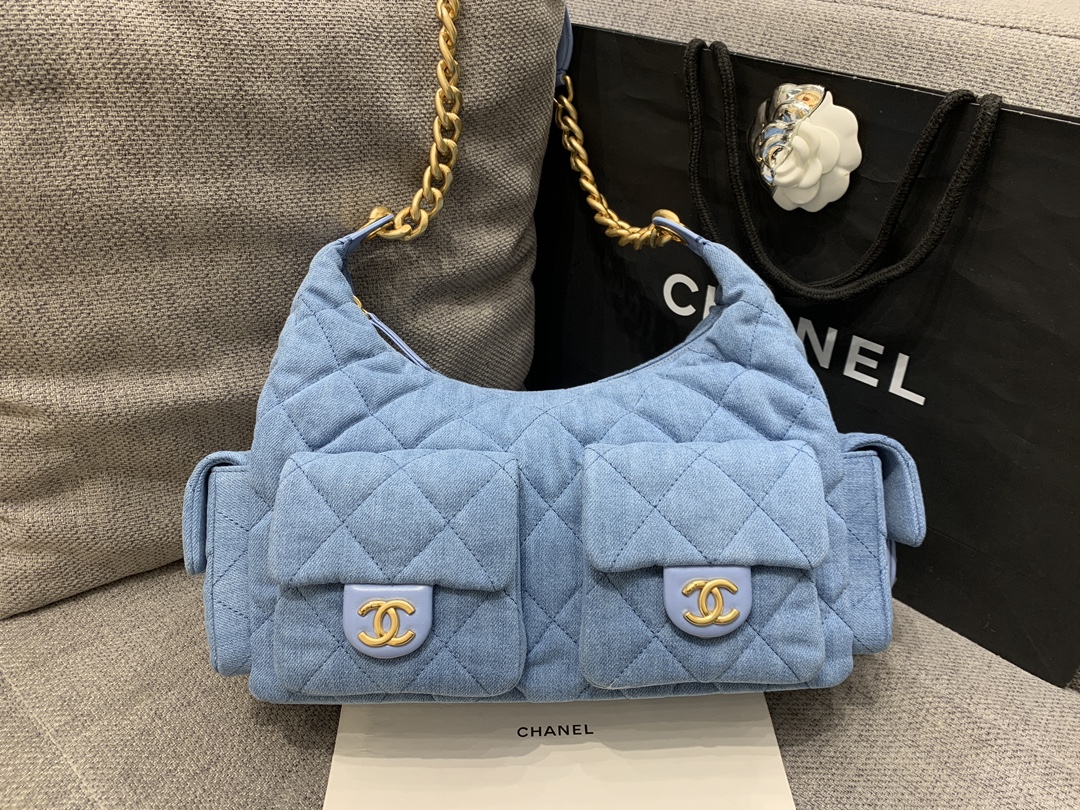 Chanel-2025-Denim Inspired Hobo Bag