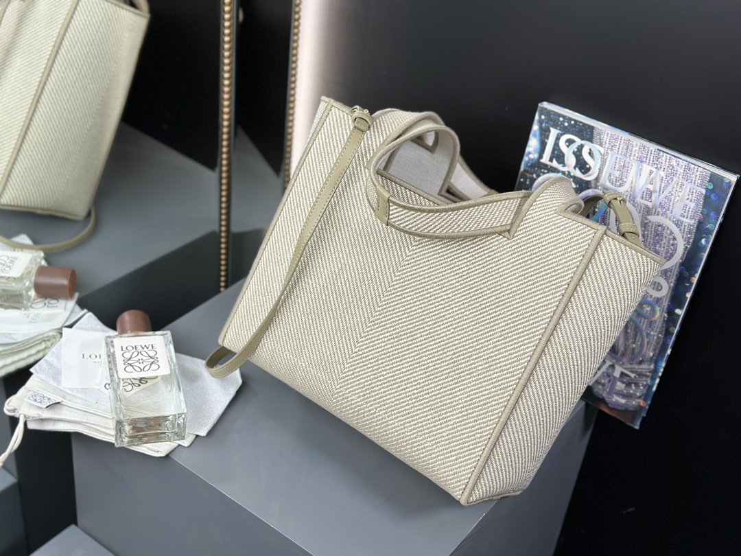 LOEWE Font Tote Jacquard Canvas