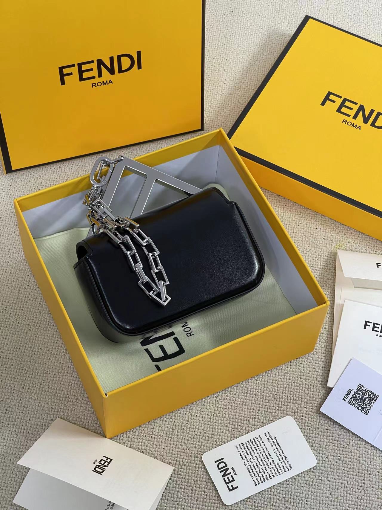 FENDI-First Nano Bag-Black