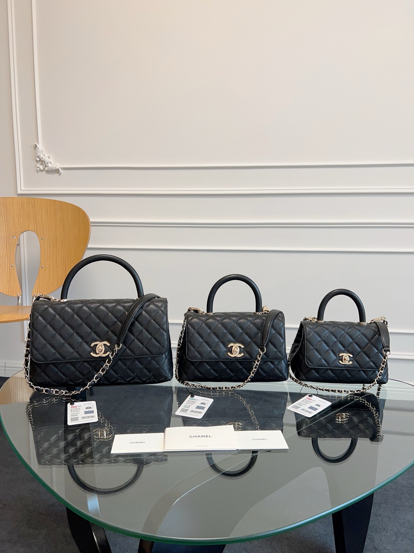 CHANEL-COCO Handle-caviar