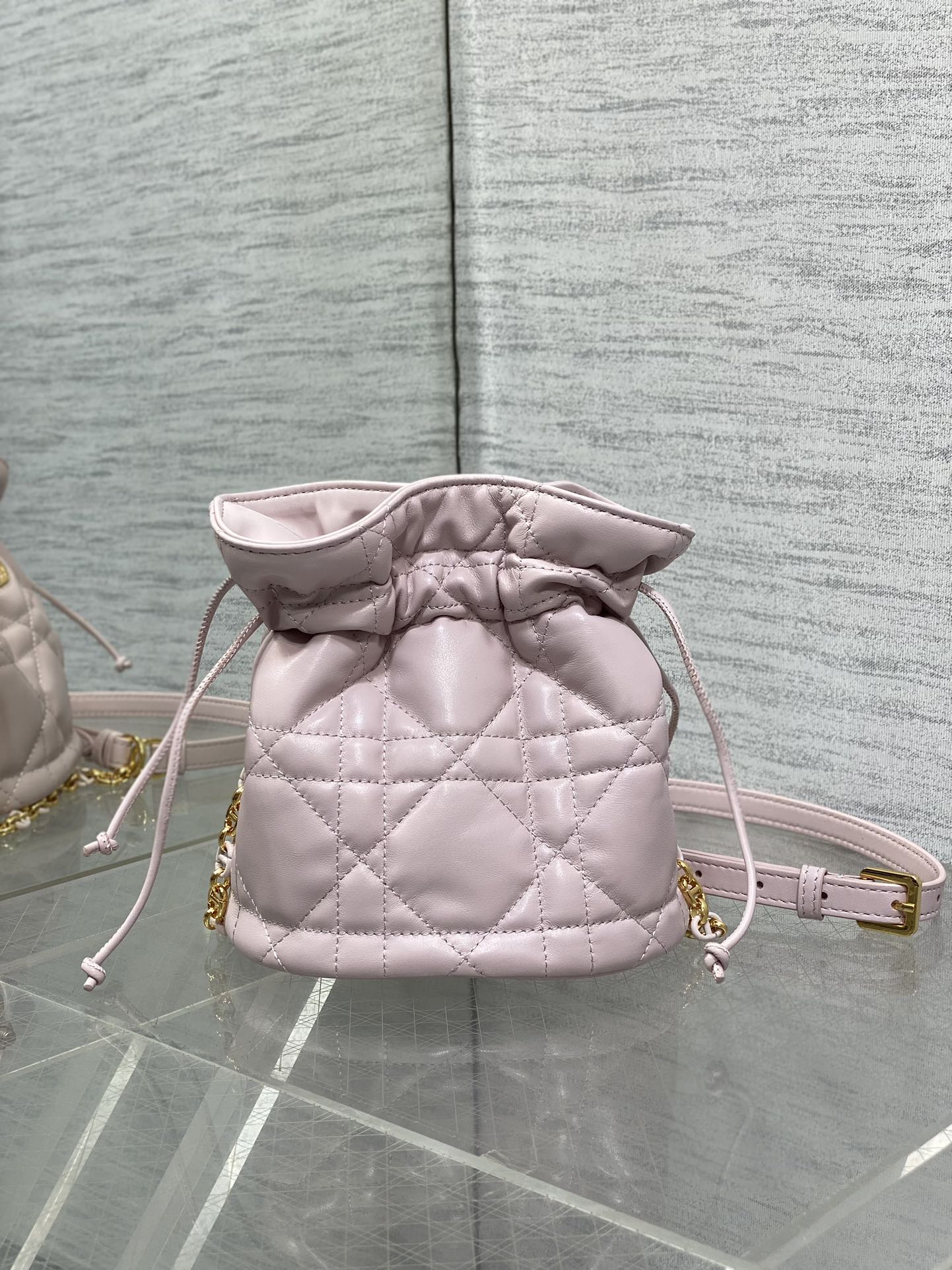 Miss Caro Mini Bucket Bag with Drawstring