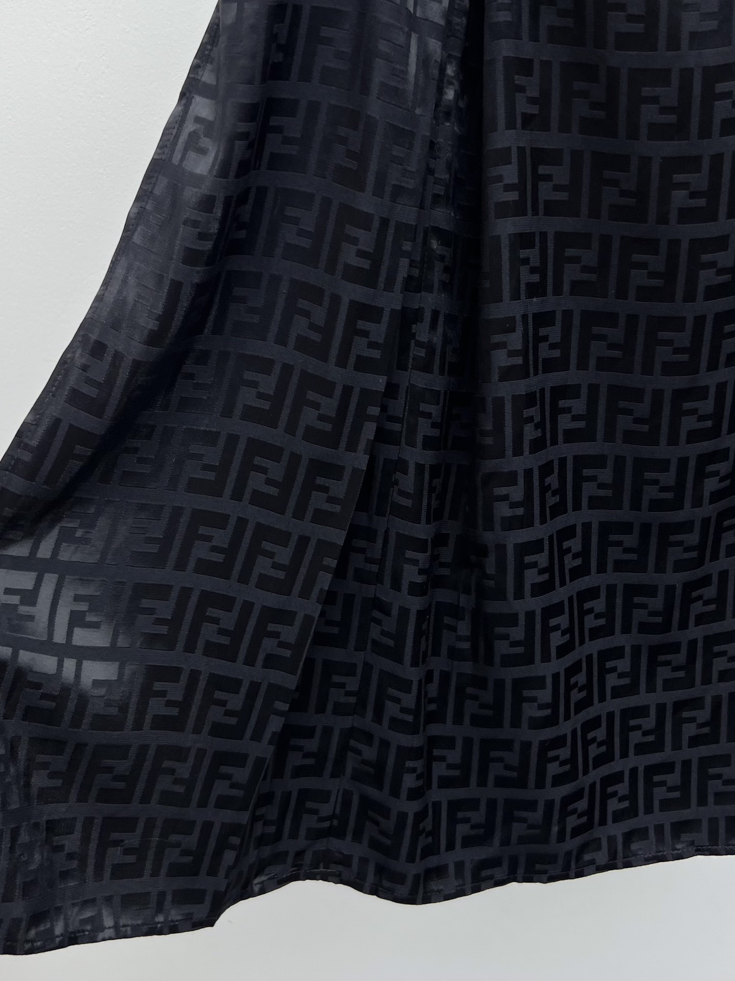 FENDI-Split Jacquard Half Skirt