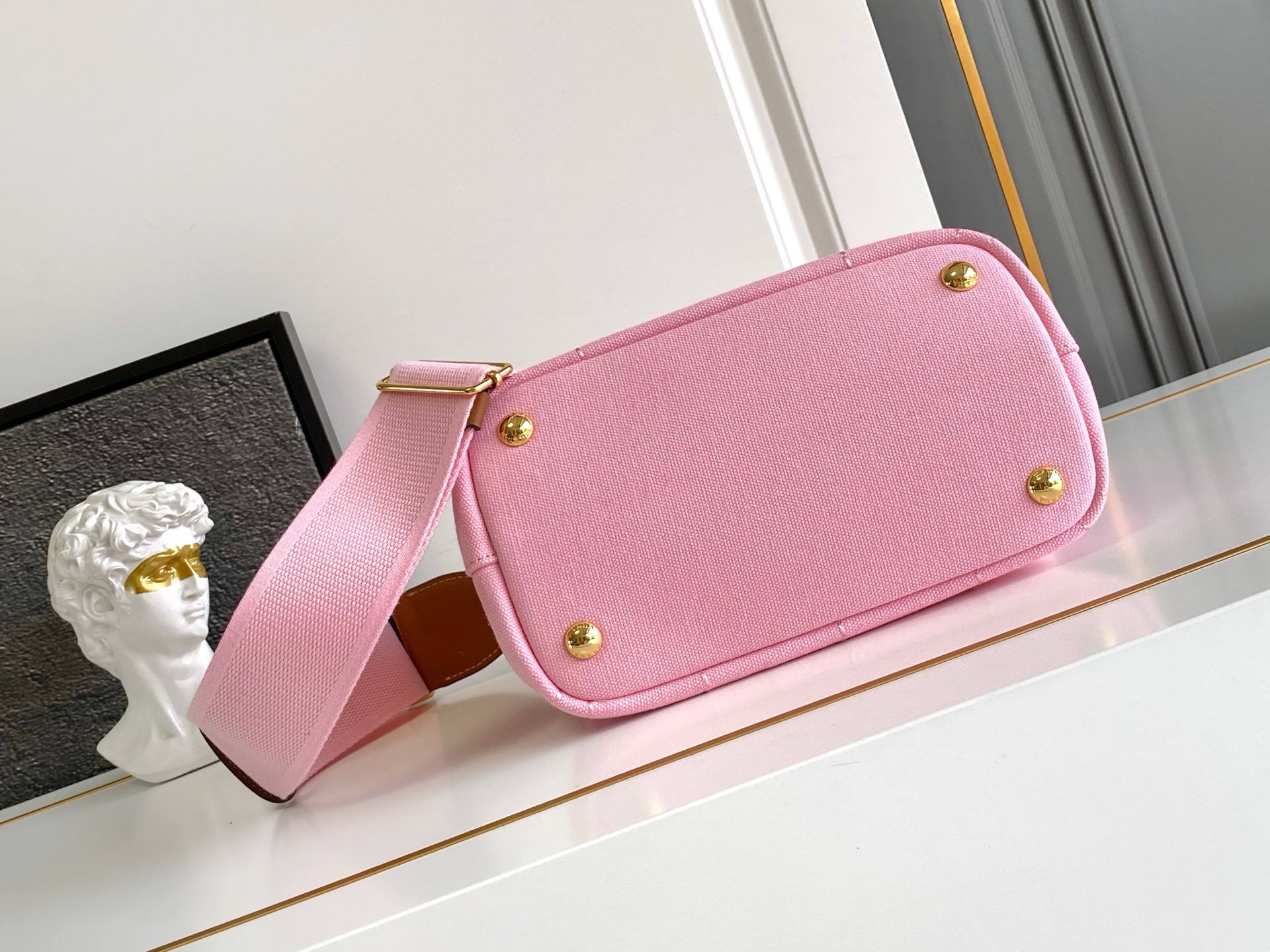 Prada Jardinière cotton canvas mini handbag