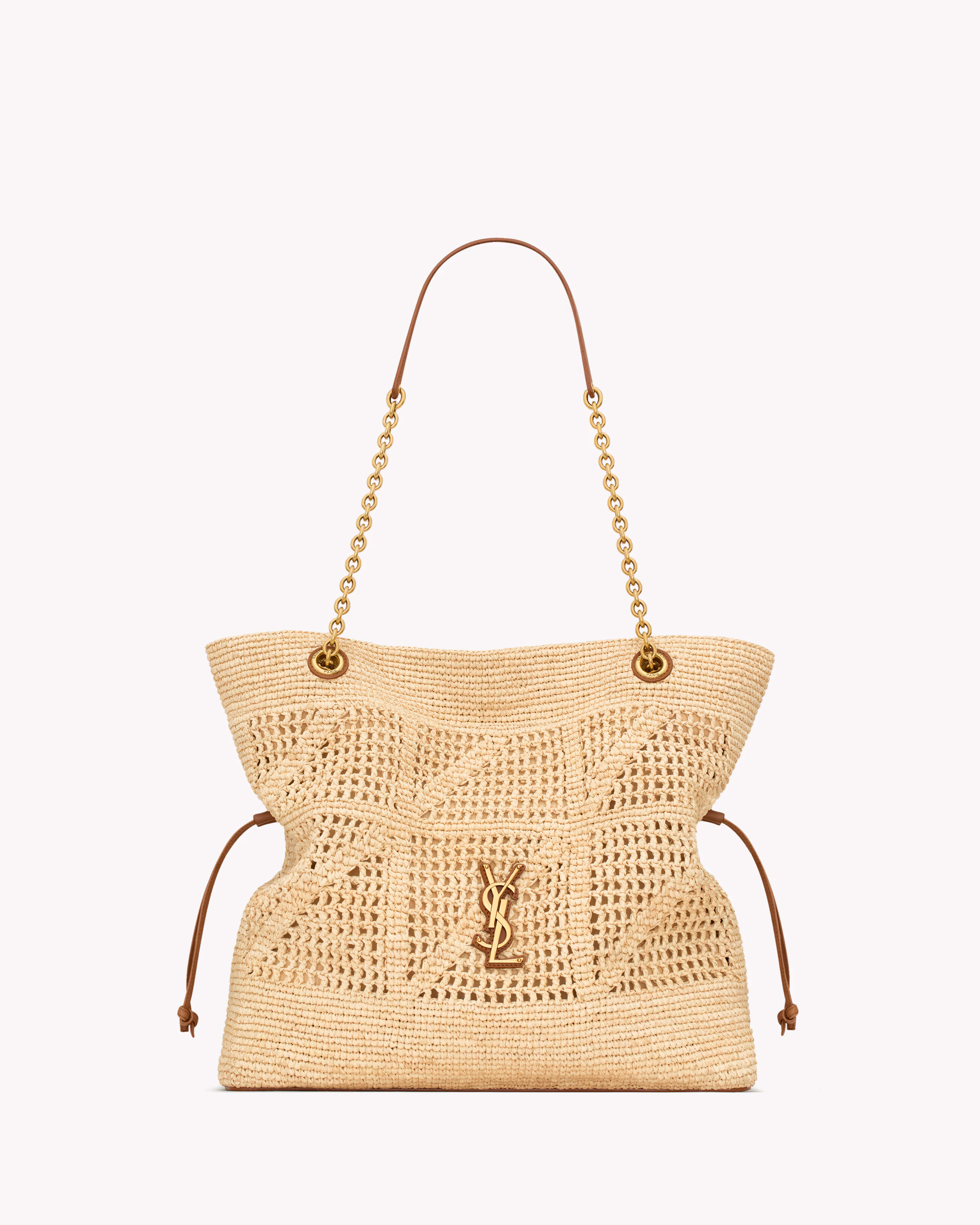 YSL JAMIE SHOPPING in raffia