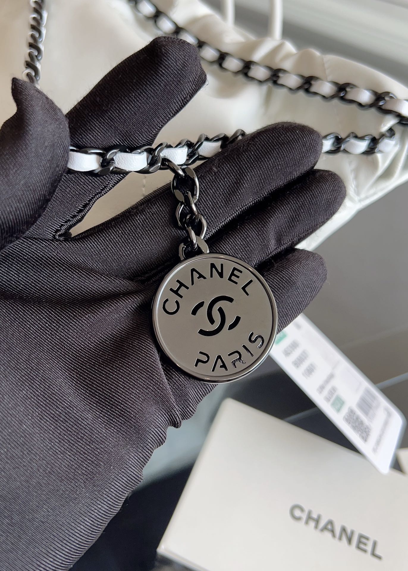 Chanel 22 Bag -White