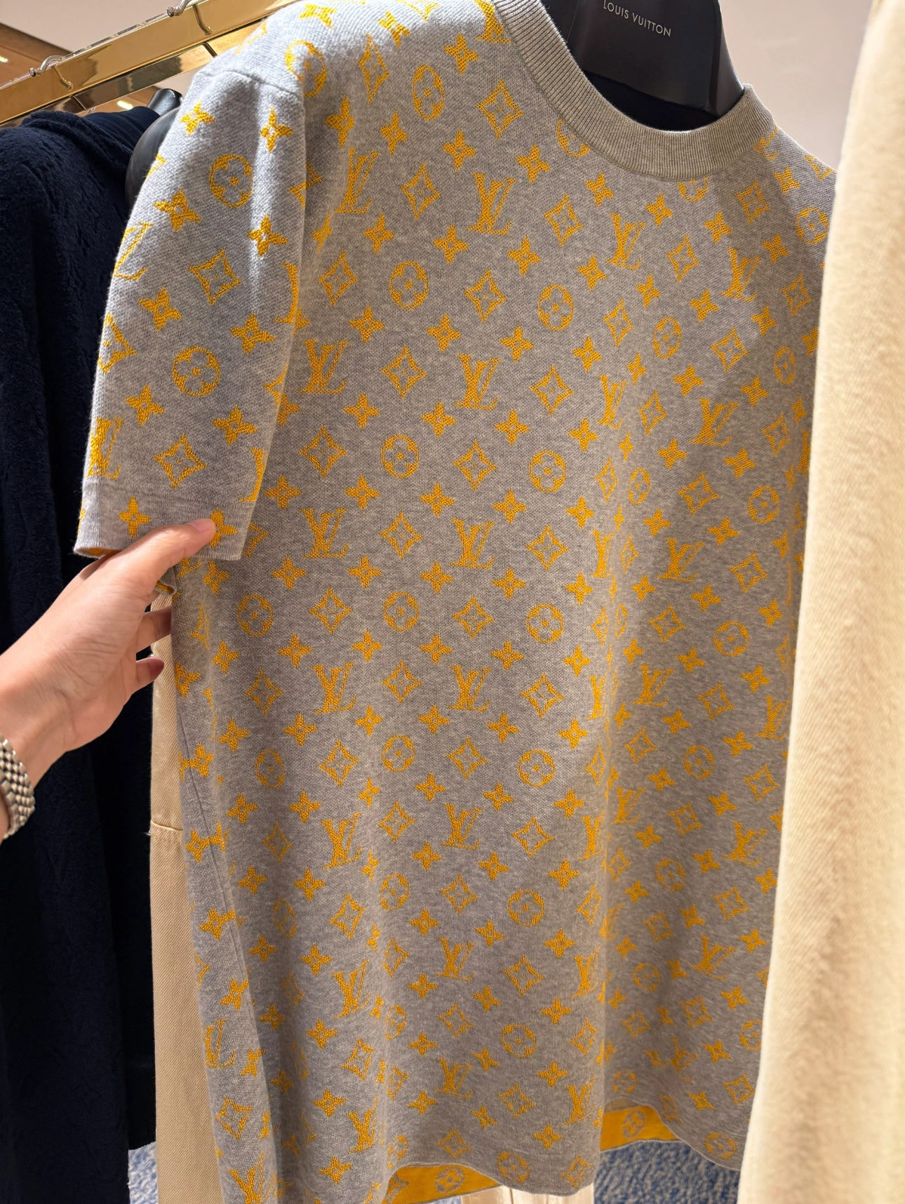 LV Monogram Jacquard Knit T-shirt: