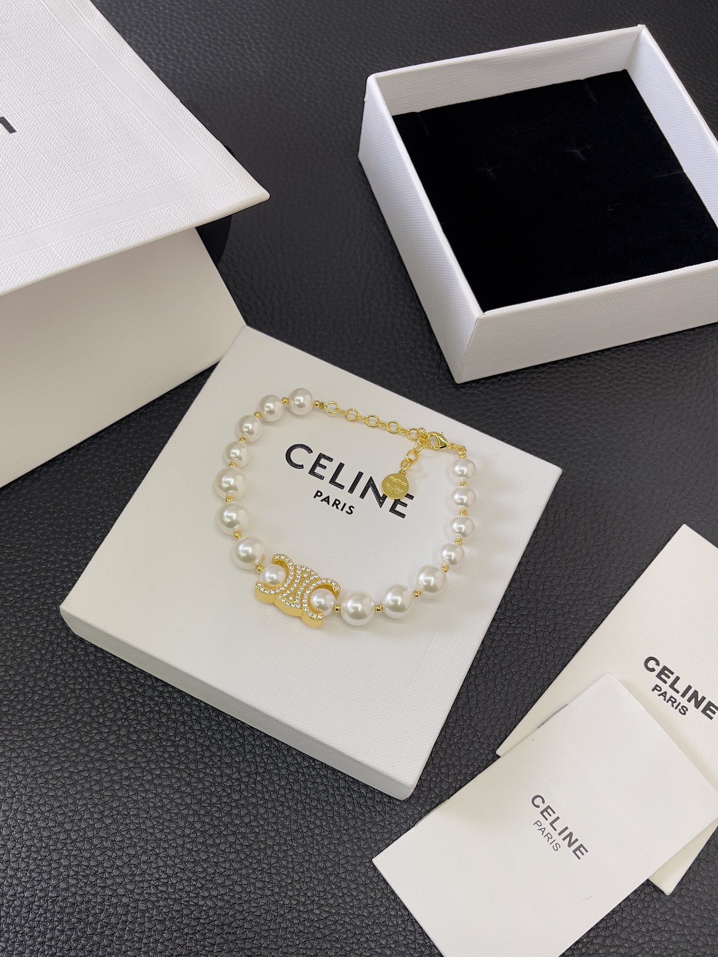 C*eline pearl bracelet