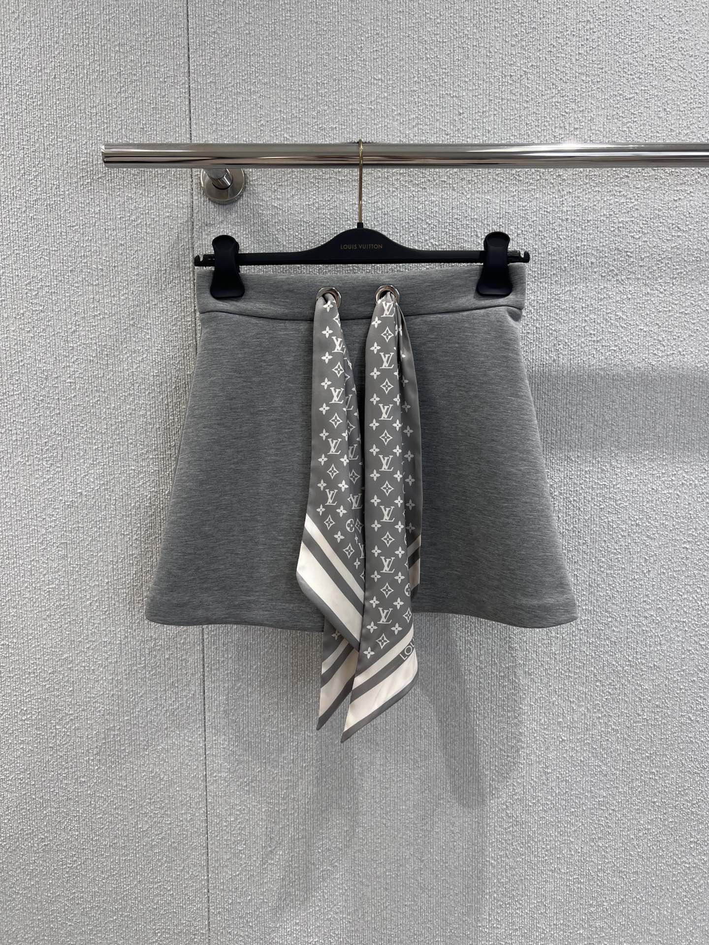 LV Cropped Monogram Scarf Hoodie