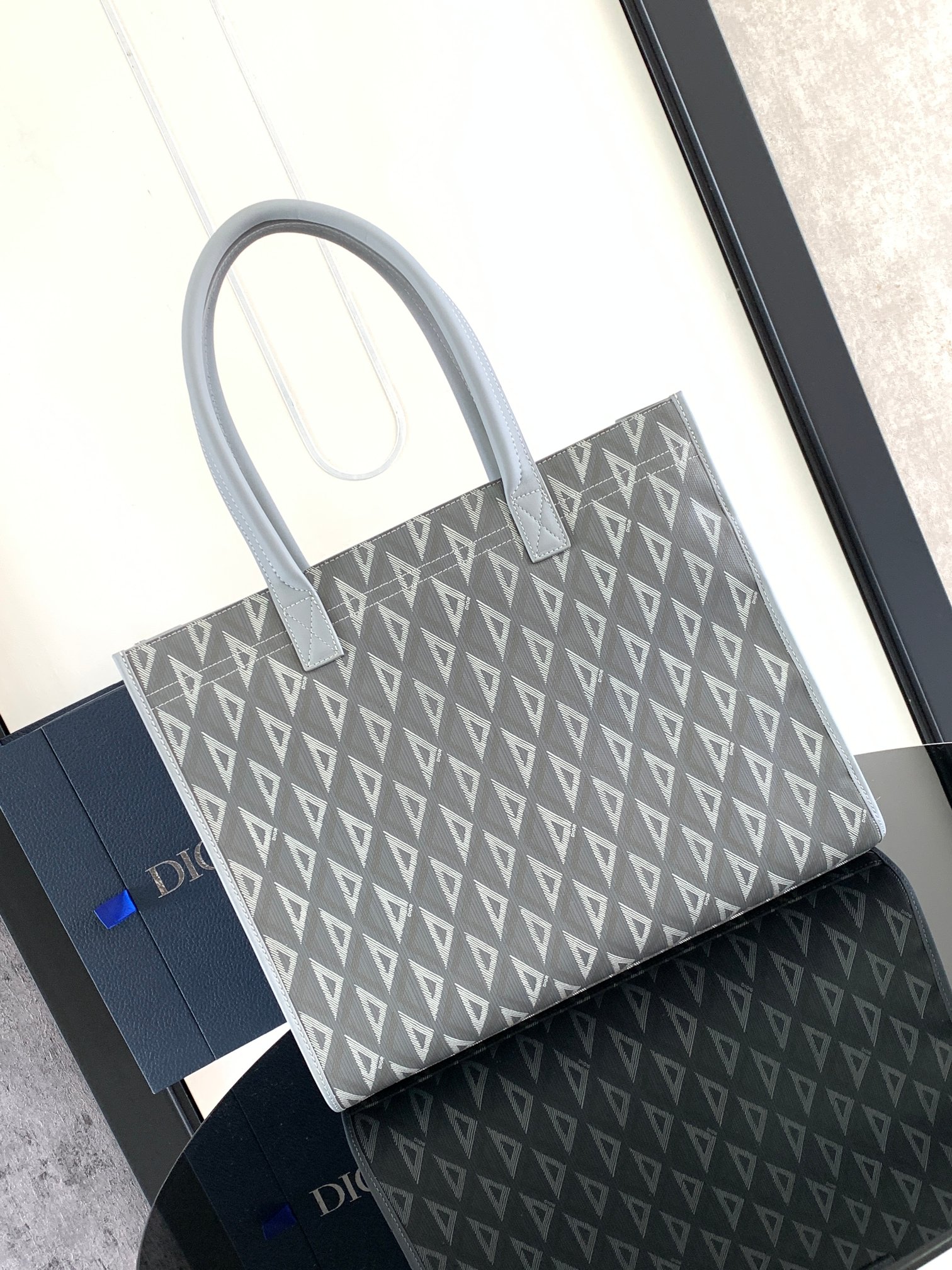 Dior-Safari Tote Bag-Gray