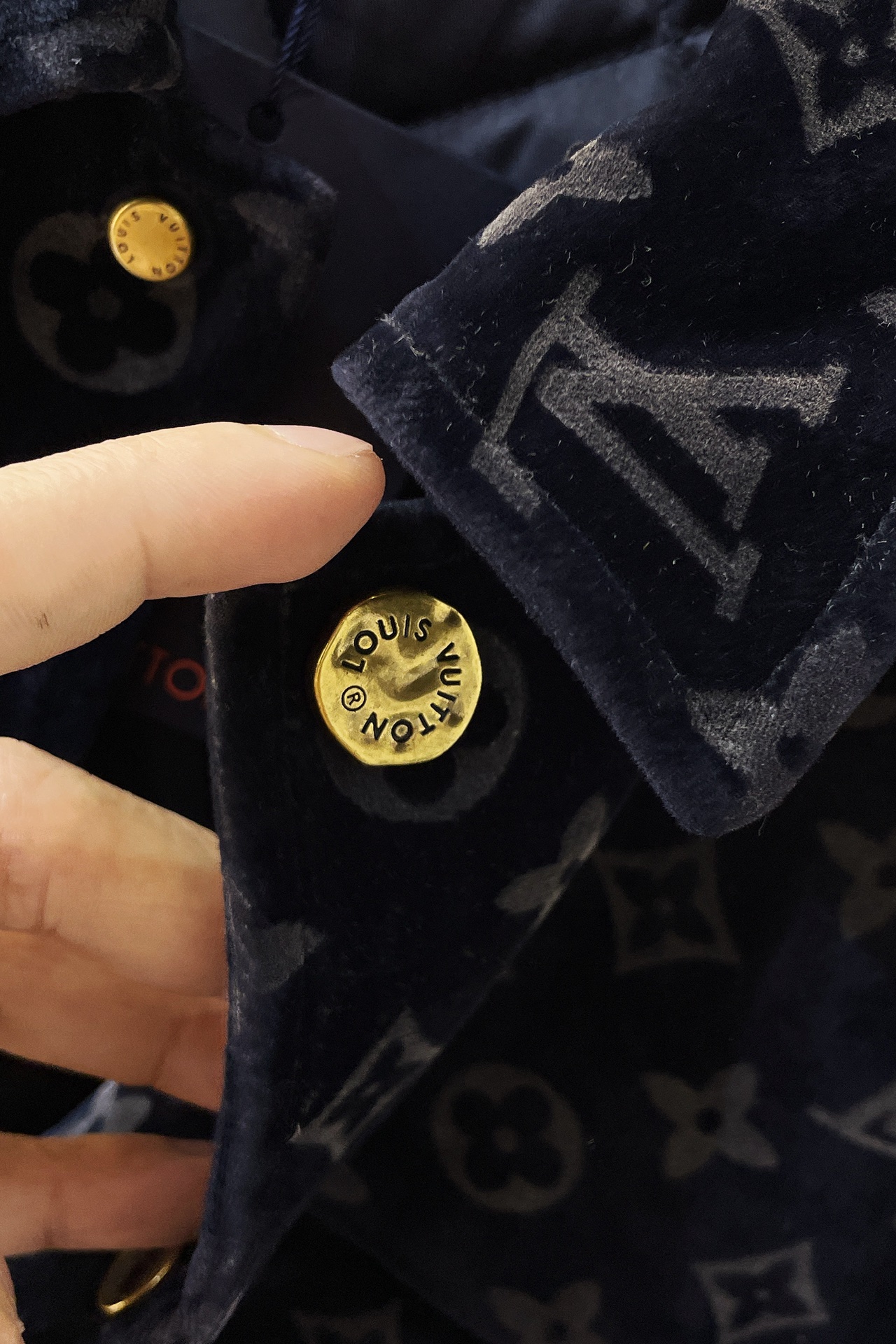 Louis Vuitton New Bleached Flame Denim Jacket