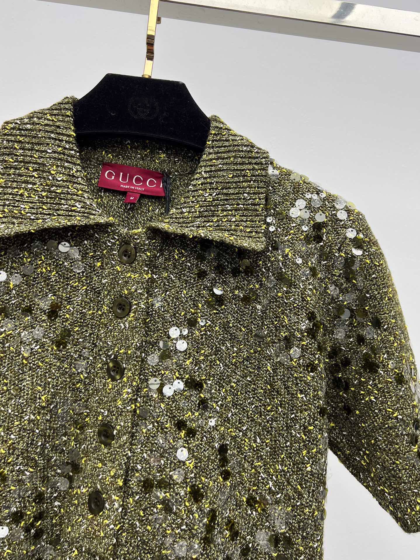 Gucci Beaded Embroidered Knit Suit