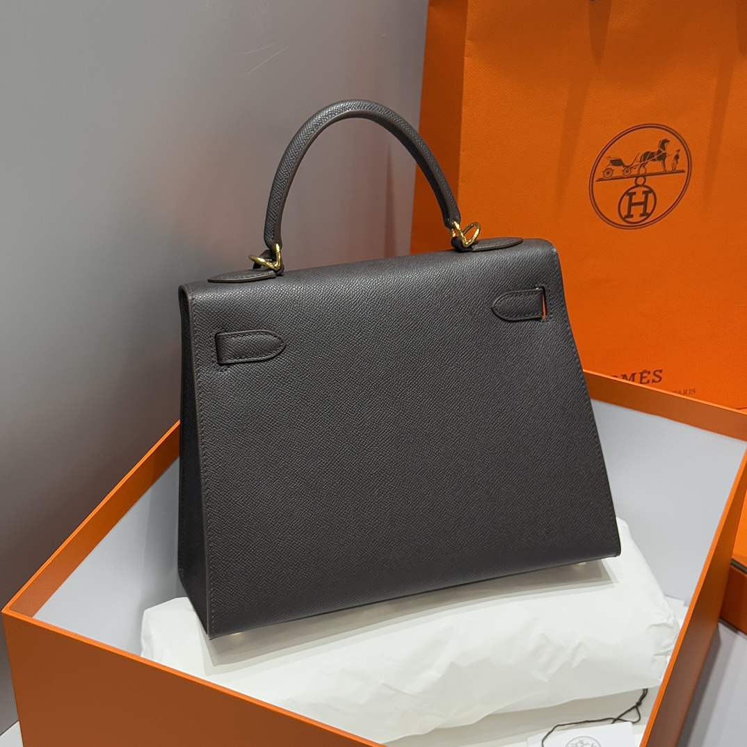 Hermès Ebony Epsom Leather 28cm Tote