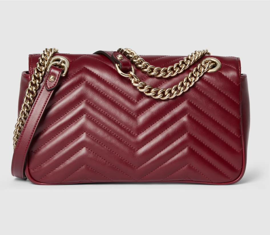 GG MARMONT SMALL SHOULDER BAG-Red-443497