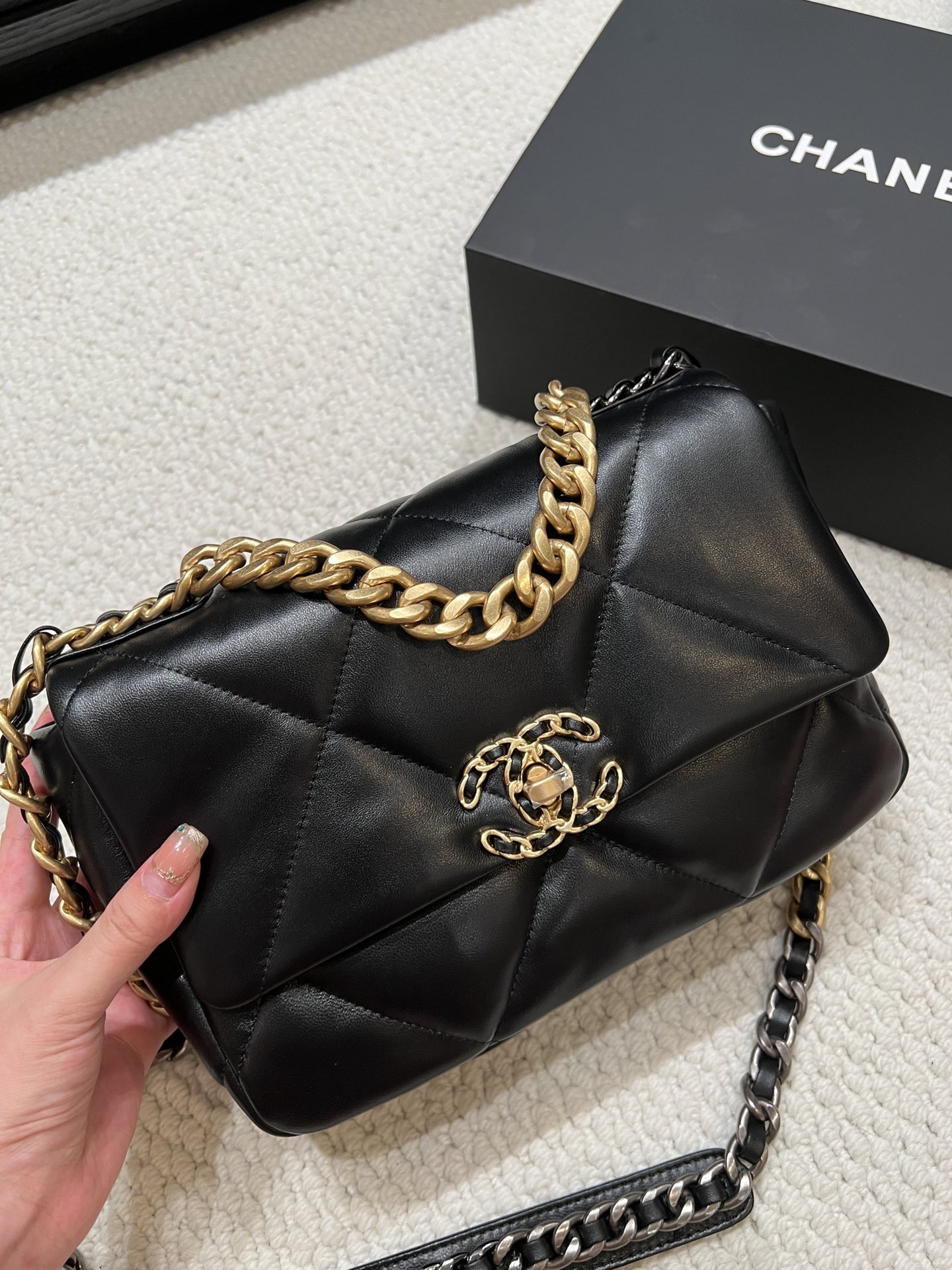 High quality sheepskin bag