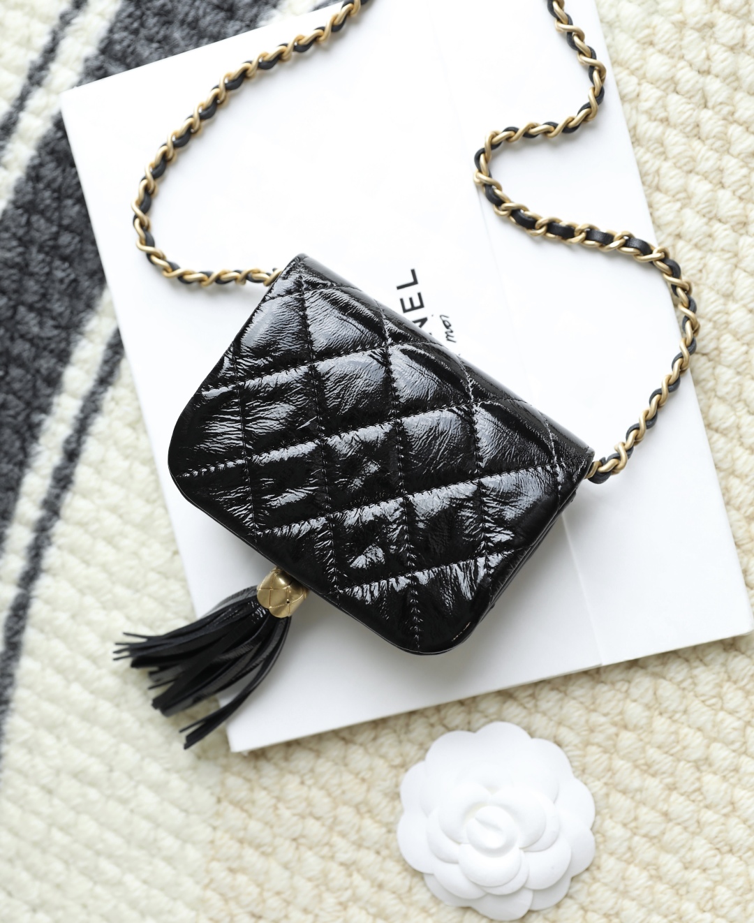 CHANEL Tassel Chain Mini Flap