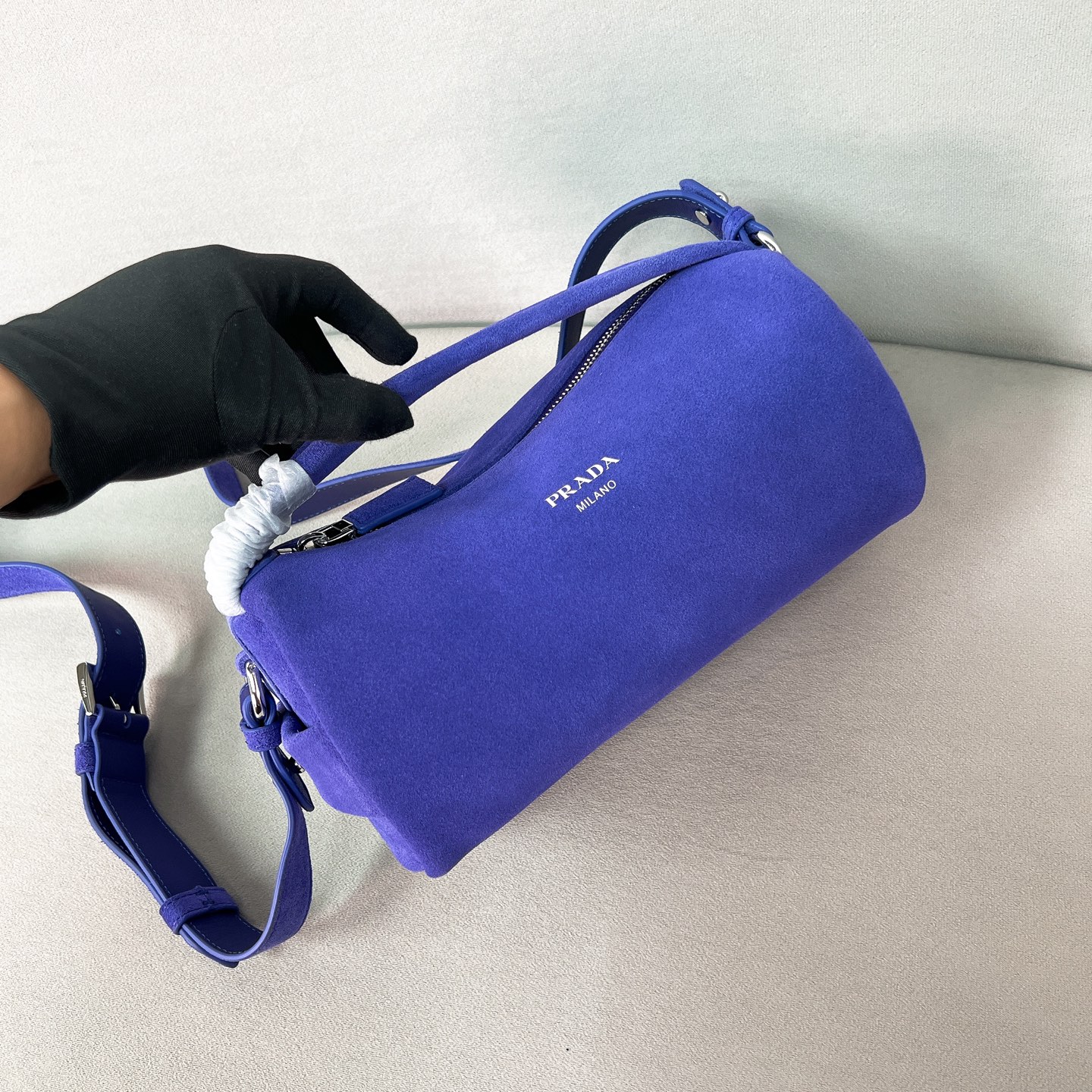 PRADA- Suede Shoulder & Tote Bag 2VH188