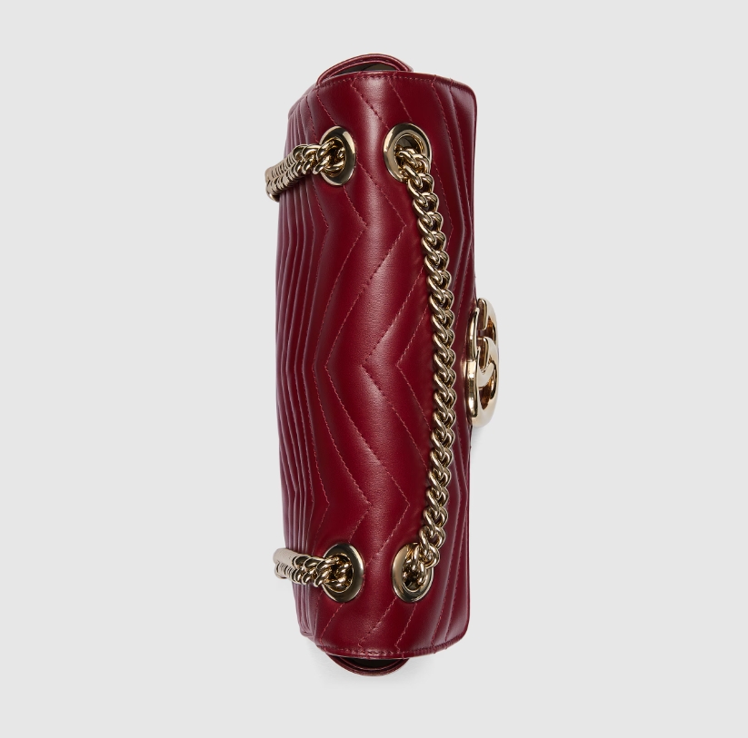 GG MARMONT SMALL SHOULDER BAG-Red-443497