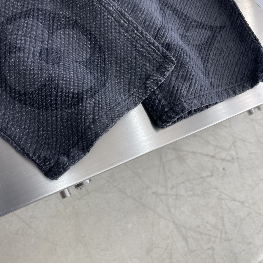 Louis Vuitton 2024 Fall/Winter New Logo Denim Pants