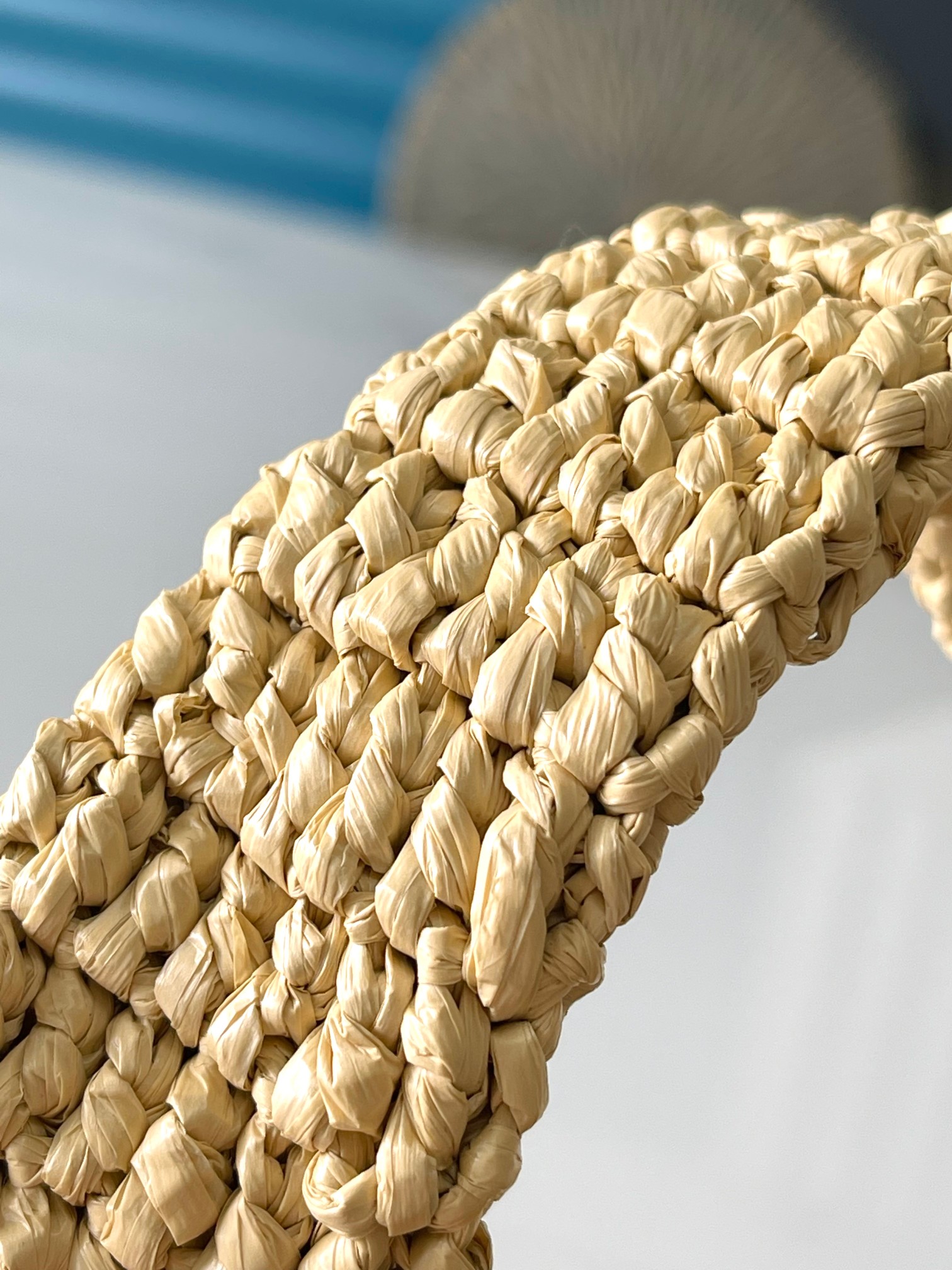 Raffia Woven Tote Bag