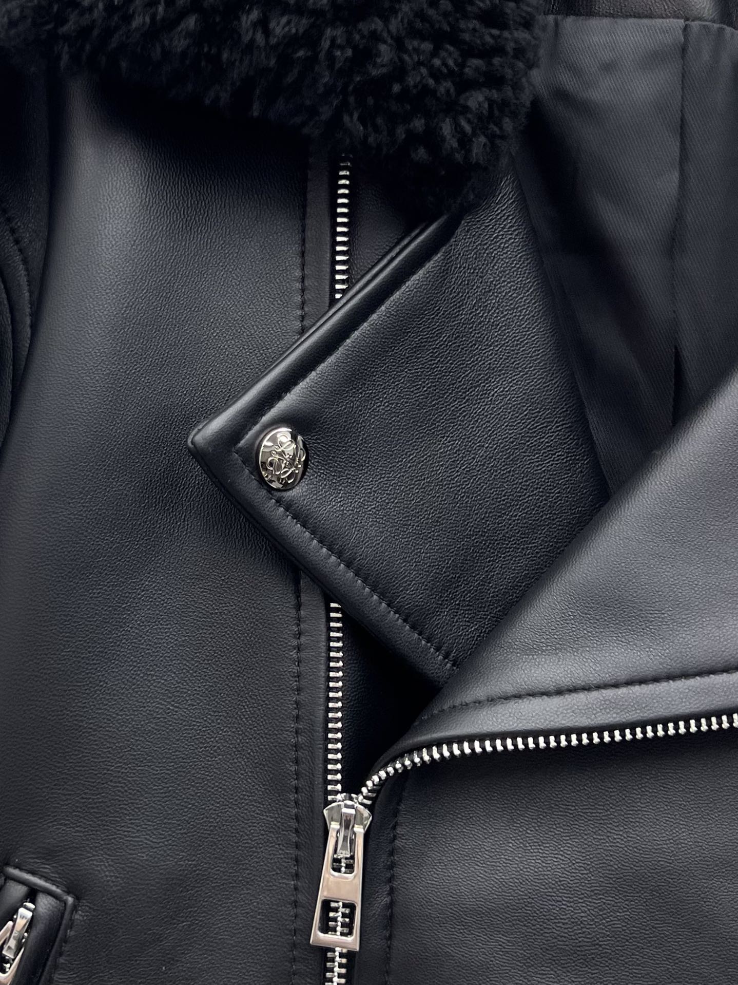 LOEWE Biker jacket in nappa lambskin