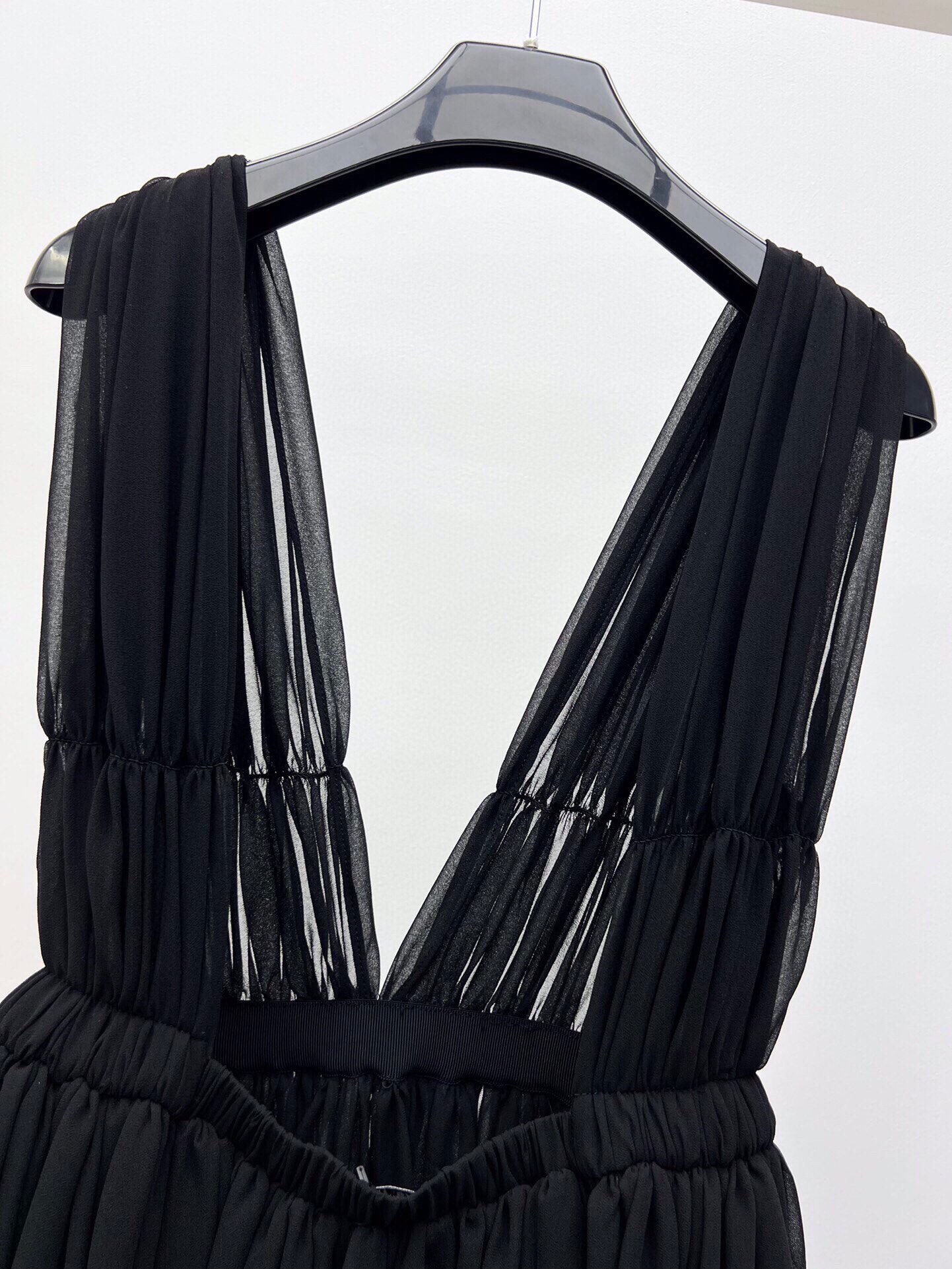 Saint Laurent-Inspired Sheer Little Black Dress