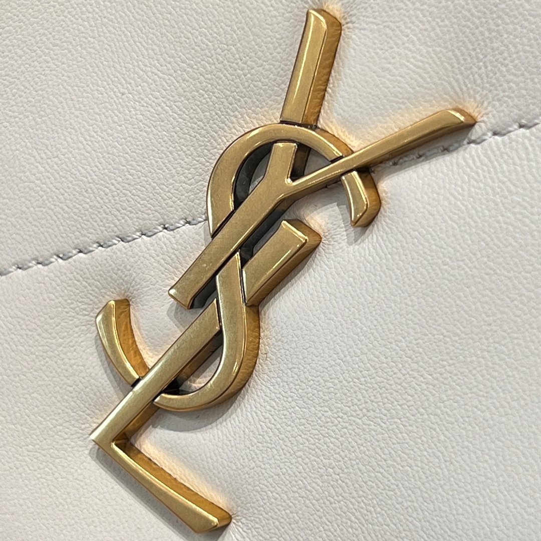 Jamie 4.3 Nano Lambskin Mini Flap Bag in Vintage White