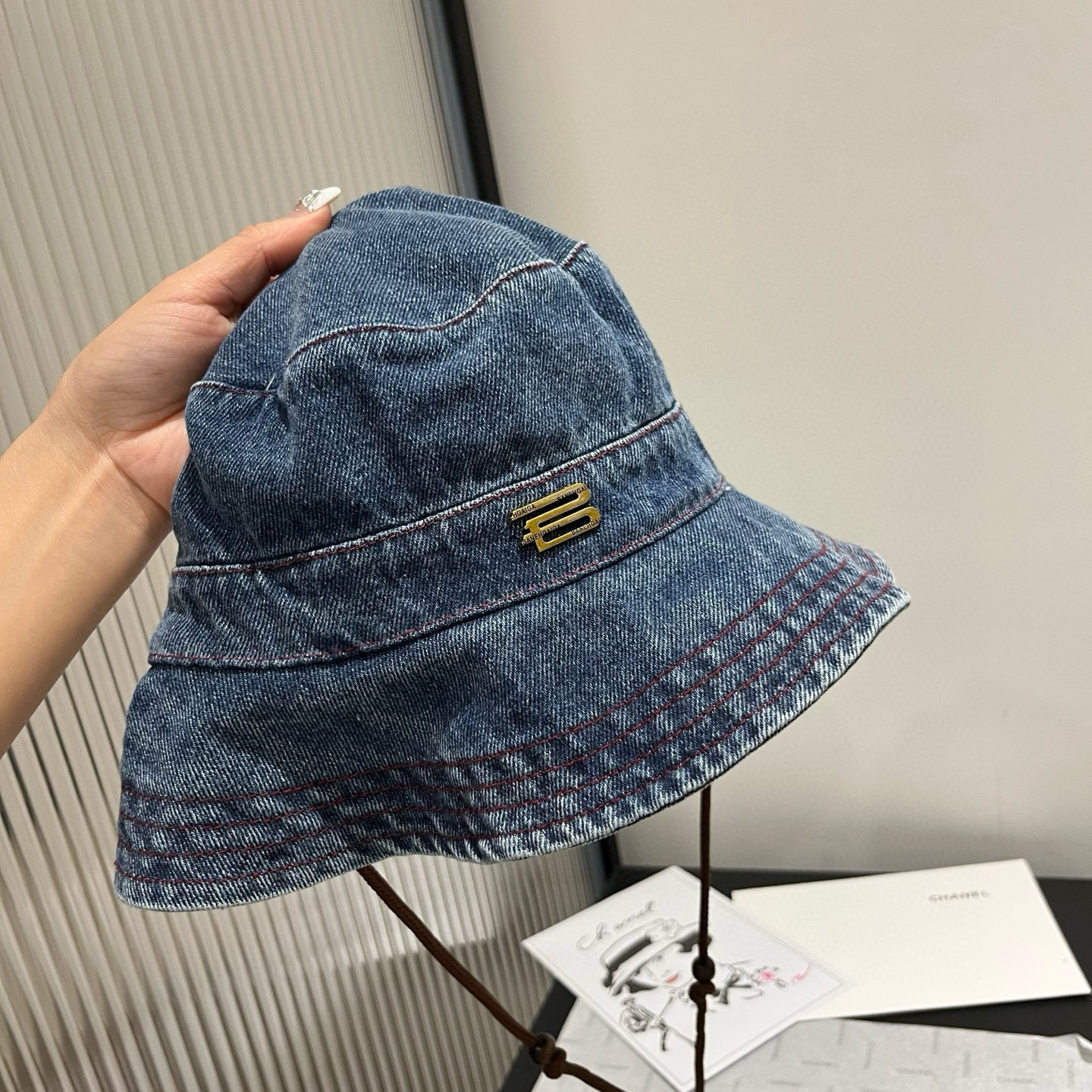 Balenciaga Denim Fisherman Hat