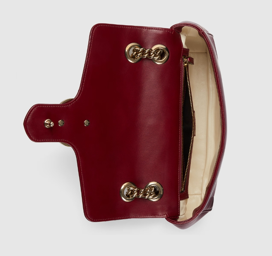 GG MARMONT SMALL SHOULDER BAG-Red-443497