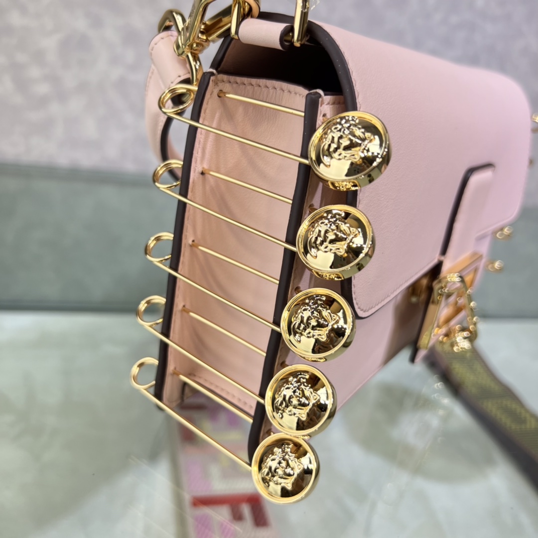 Fendi-Versace by Signature Square Baguette Handbag