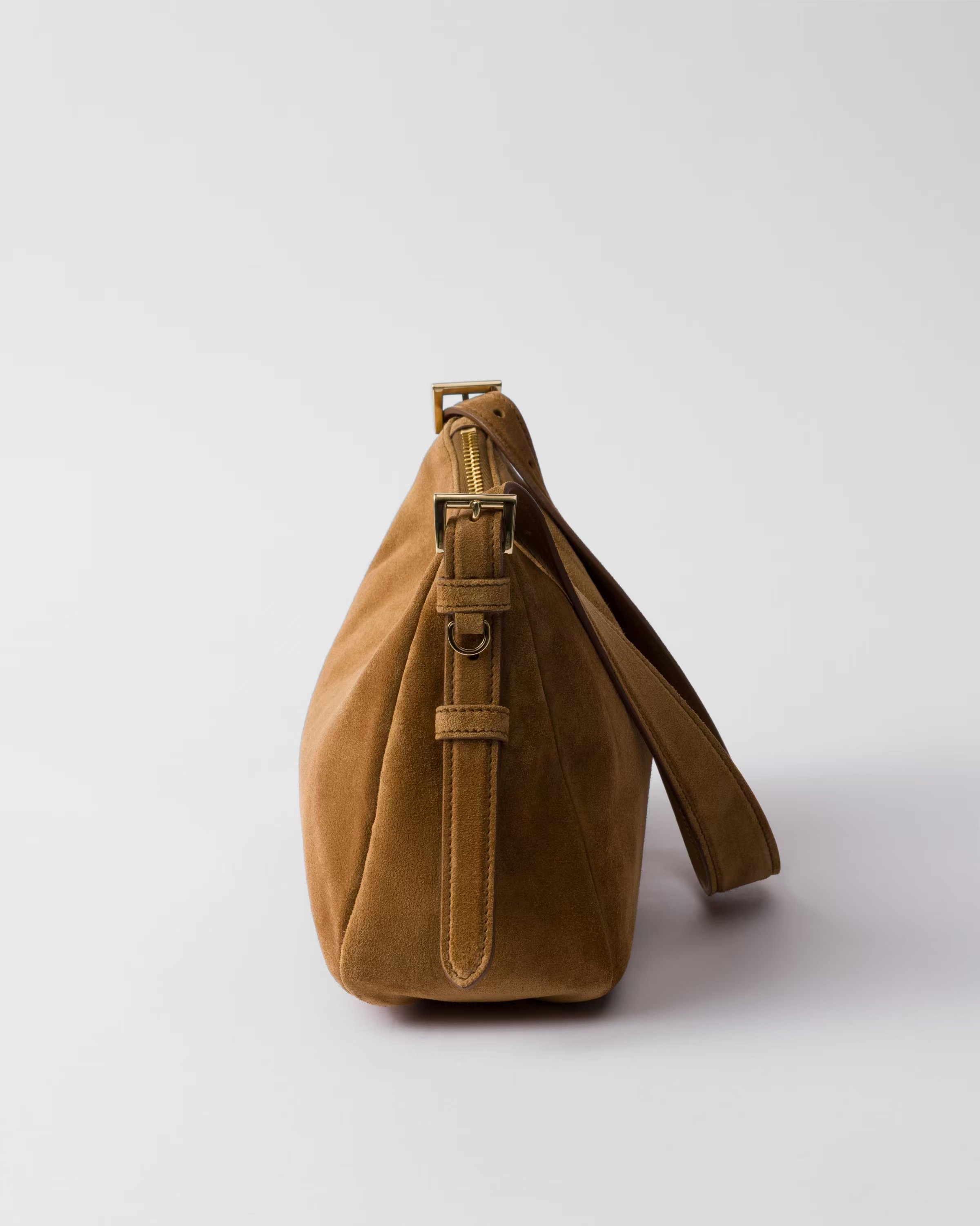 Prada Aimée medium suede shoulder bag