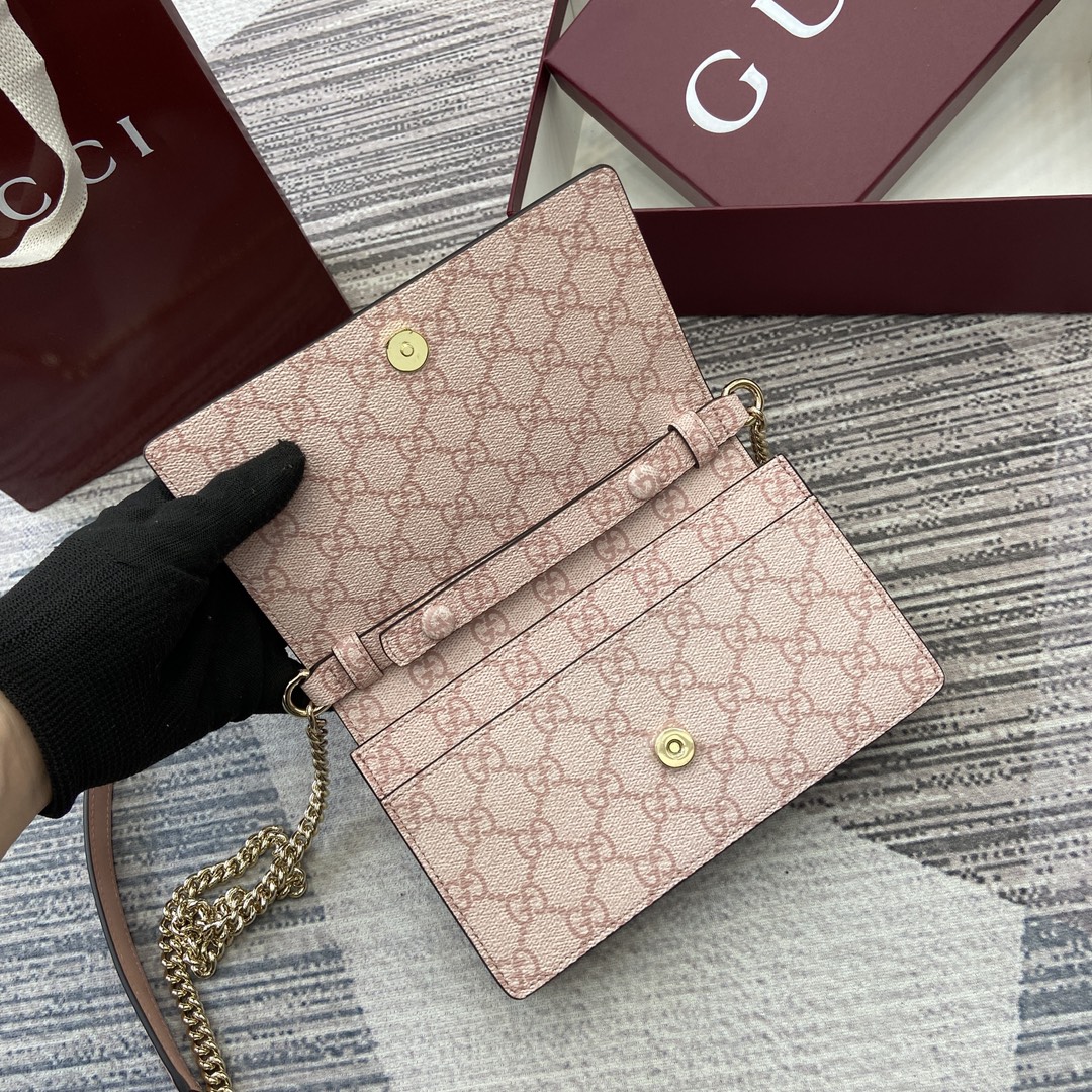 Gucci GG Emblem Chain Wallet