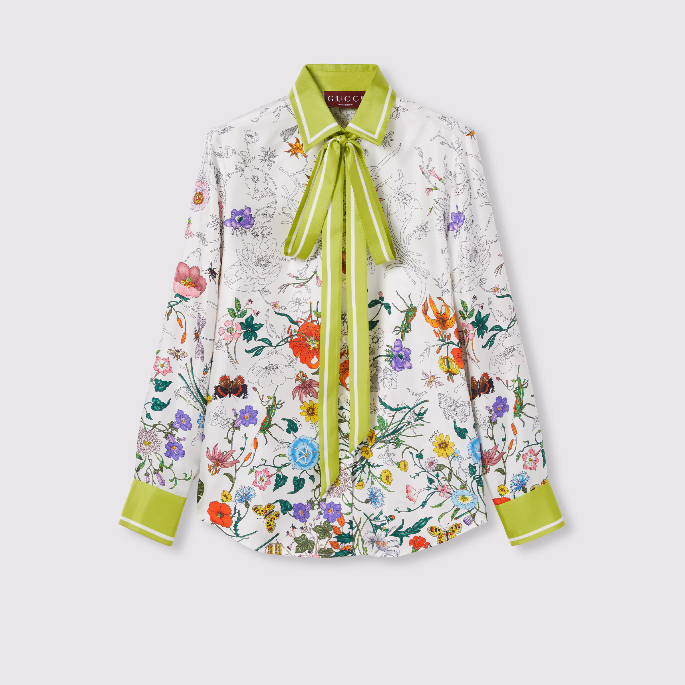 GUCCI Printed silk shirt