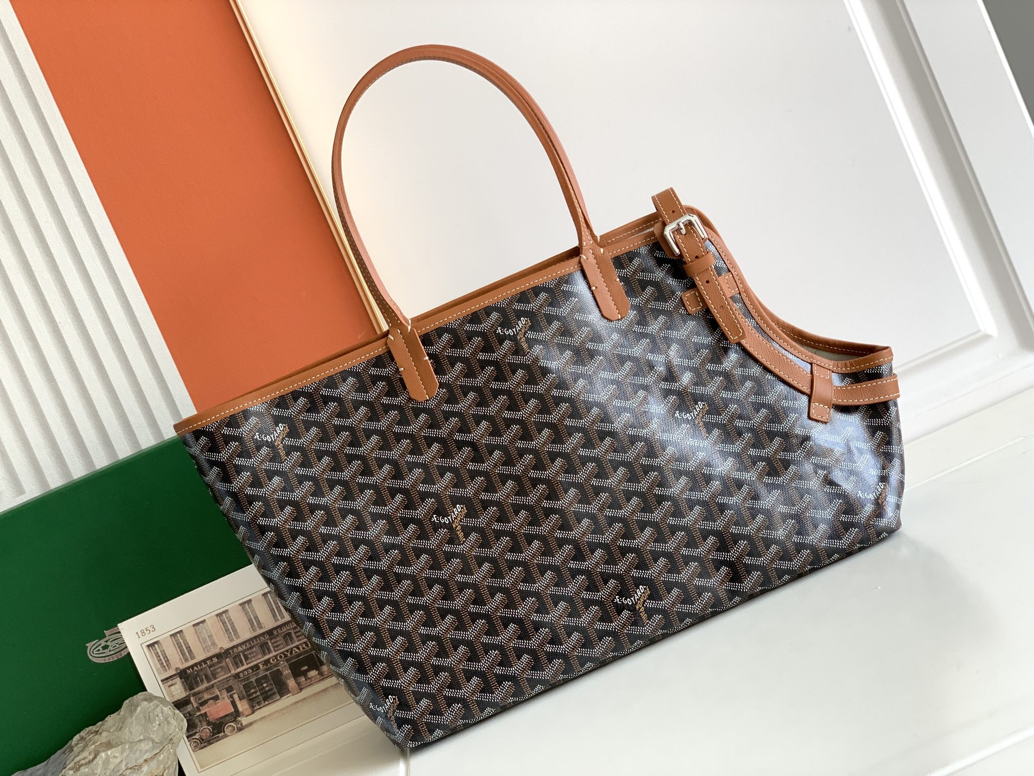 Goyard-Chien Gris Pet Carrier