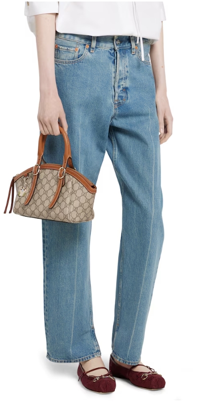 GUCCI-Emblem small top handle bag