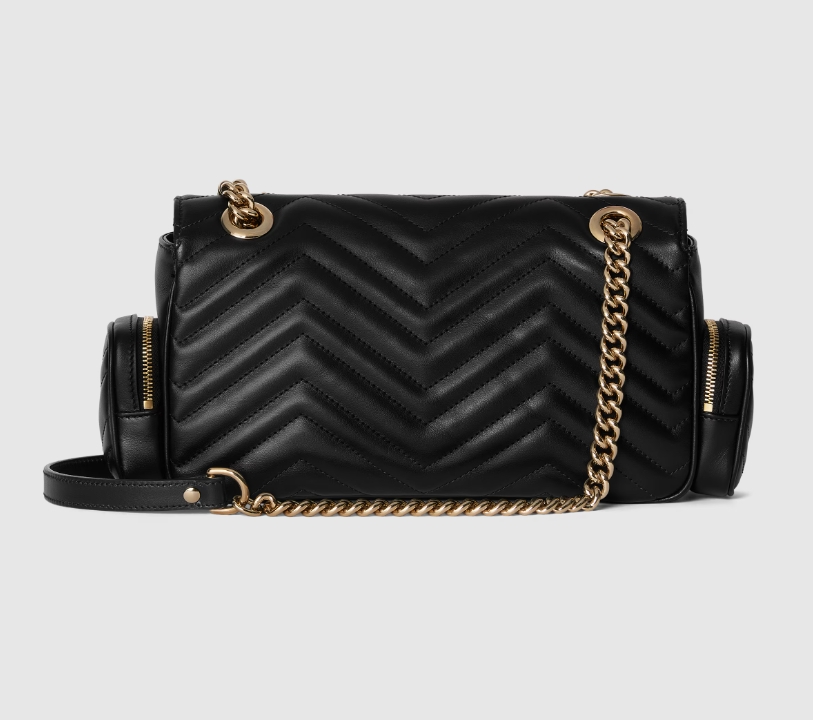 GG MARMONT SMALL MULTI-POCKET BAG-Black-795228