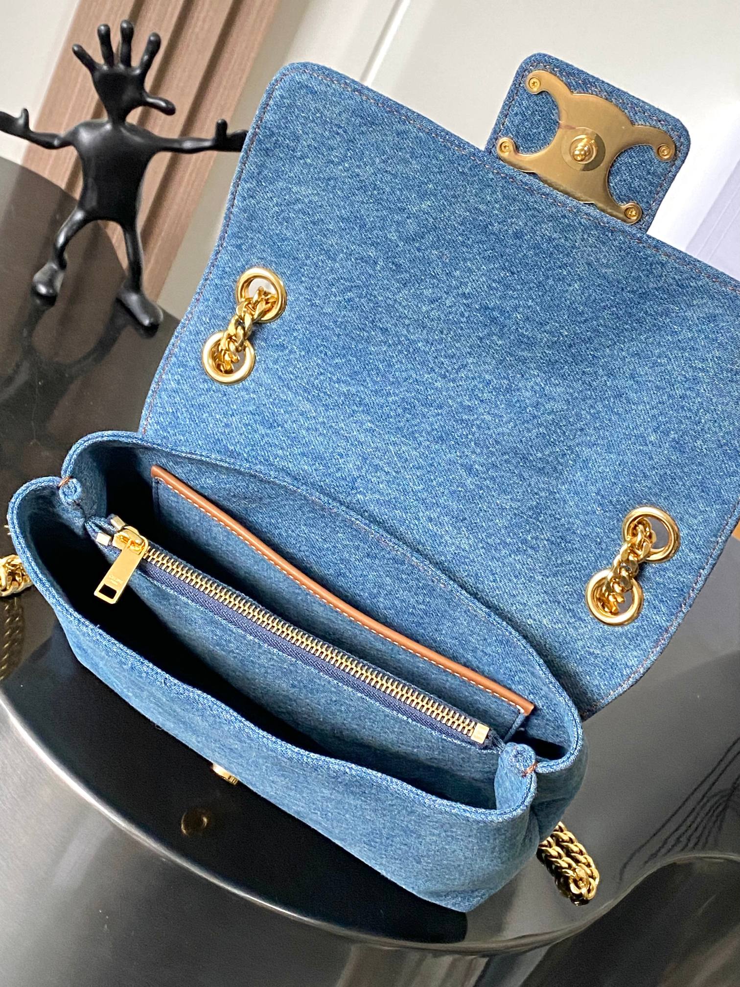 CELINE TEEN VICTOIRE DENIM BAG